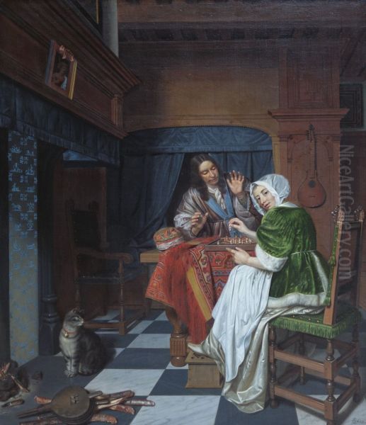 The Chess Players c. 1670 - view 1