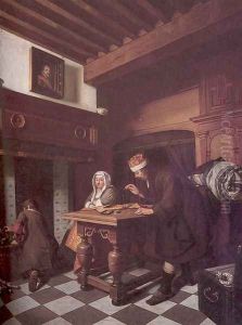 The Gold Weigher 1670-75 by Cornelis De Man