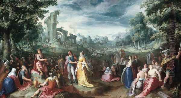 The Continence of Scipio 1600 by Karel Van Mander