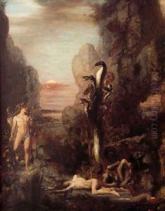 Hercules and the Lernaean Hydra 1869-76 by Gustave Moreau