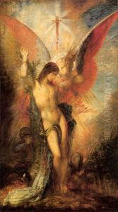 Saint Sebastian and the Angel by Gustave Moreau