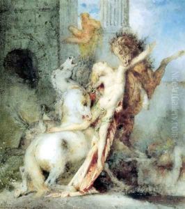 Diomedes Devoured by his Horses I by Gustave Moreau
