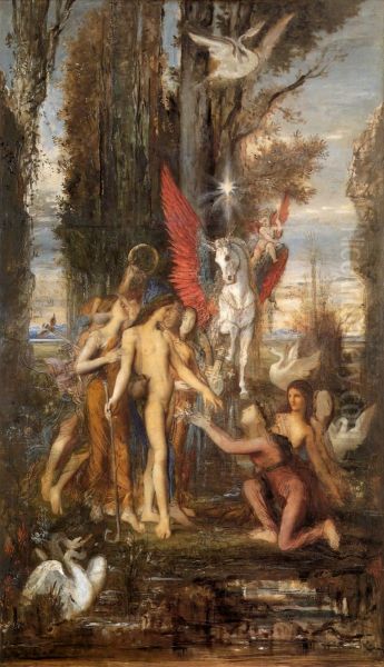 Hesiod And The Muses by Gustave Moreau