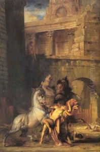 Diomedes Devoured by his Horses 1865
