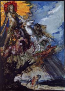 Phoebus and Boreas by Gustave Moreau