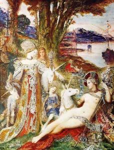Unicorns by Gustave Moreau