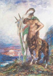 Dead Poet Borne by a Centaur 1890 by Gustave Moreau