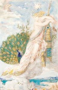 The Peacock Compaining to Juno 1881-81 by Gustave Moreau