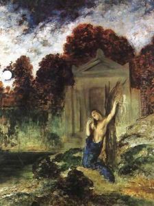 Orpheus on the Tomb of Euridice by Gustave Moreau