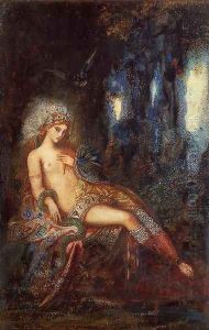 Goddess on the Rocks by Gustave Moreau