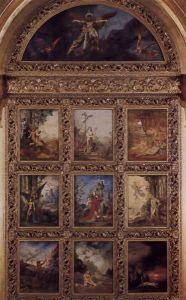 The history of humanity, 9 boards by Gustave Moreau