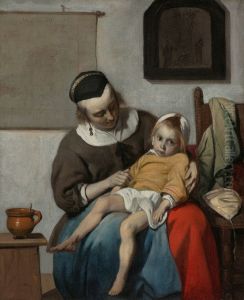 The Sick Child c. 1660 by Gabriel Metsu