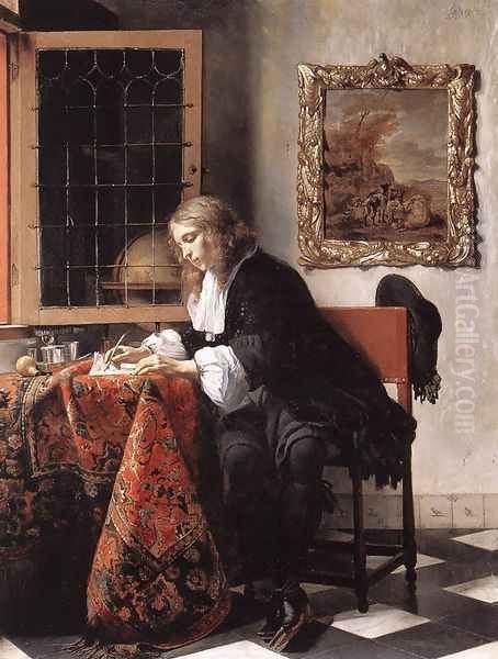Man Writing a Letter 1662-65 - view 1