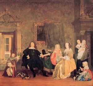 Burgomaster Gillis Valckenier and his Family 1675 by Gabriel Metsu