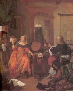 The Music Party 1659 by Gabriel Metsu