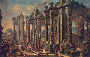 Bacchanalian Scene 1710s by Alessandro Magnasco
