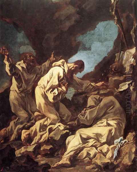 Three Camaldolite Monks at Prayer (Tre monaci camaldolesi in preghieri) - view 1