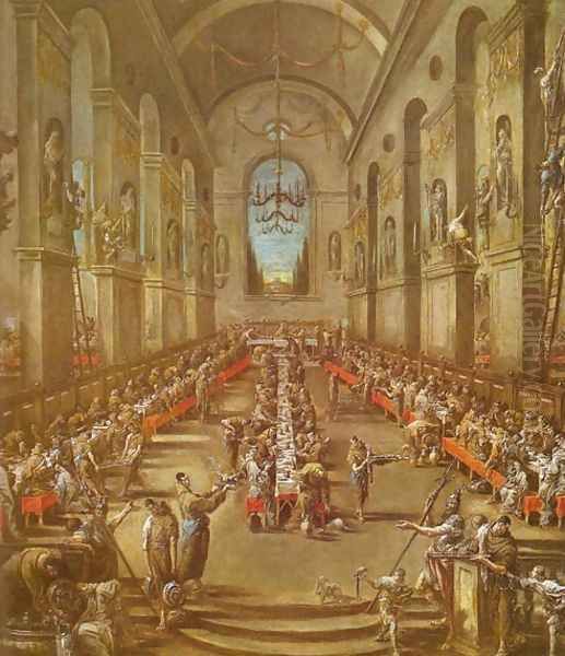 Observant Friars in the Refectory (Refettorio dei frati osservanti) - view 1