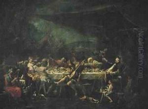 Bohemian Wedding Banquet 1730-35 by Alessandro Magnasco
