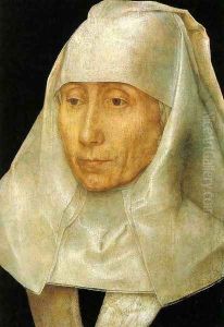 Portrait of an Old Woman 1468-70 by (manner of) Memling, Hans