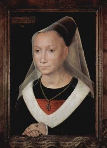 Portrait of a Young Woman 1480 by (manner of) Memling, Hans