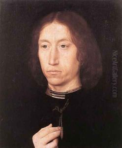 Portrait of a Man 1478-80 by (manner of) Memling, Hans