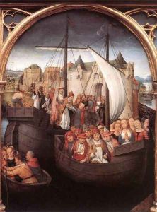 St Ursula Shrine- Departure from Basle (scene 4) 1489