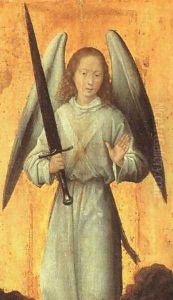 The Archangel Michael c. 1479 by (manner of) Memling, Hans