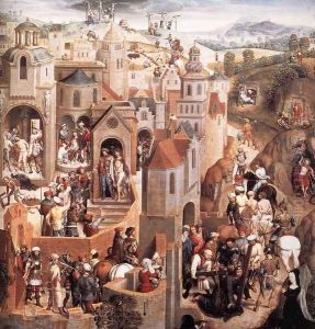 Scenes from the Passion of Christ (detail-1) 1470-71 by (manner of) Memling, Hans