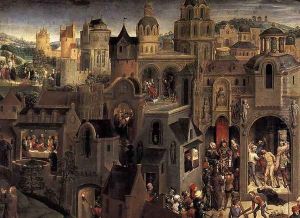 Scenes from the Passion of Christ (detail-2) 1470-71 by (manner of) Memling, Hans