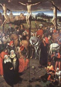 Passion (Greverade) Altarpiece (central panel) 1491 by (manner of) Memling, Hans