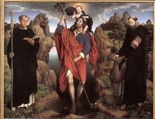 Triptych of the Family Moreel (central panel) 1484 - view 1