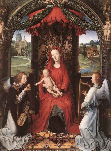 Madonna Enthroned with Child and Two Angels 1490-91 - view 1