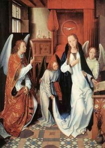 The Annunciation c. 1489 by (manner of) Memling, Hans