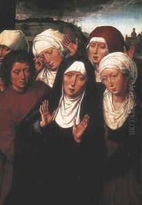 Holy Women Lamenting with St John the Evangelist by (manner of) Memling, Hans
