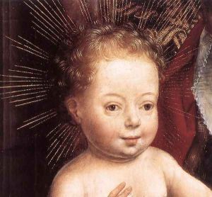 Standing Virgin and Child (detail) c. 1490 by (manner of) Memling, Hans