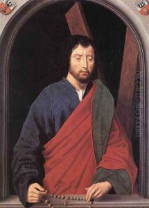 St Andrew (left wing of a diptych, reverse) 1490s
