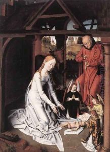 Nativity 1475-1500 by (manner of) Memling, Hans