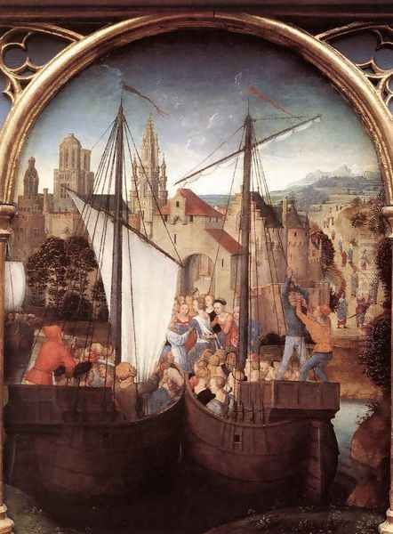 St Ursula Shrine- Arrival in Basle (scene 2) 1489 - view 1