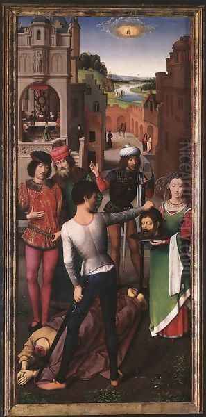 St John Altarpiece [detail: 1, left wing] - view 1
