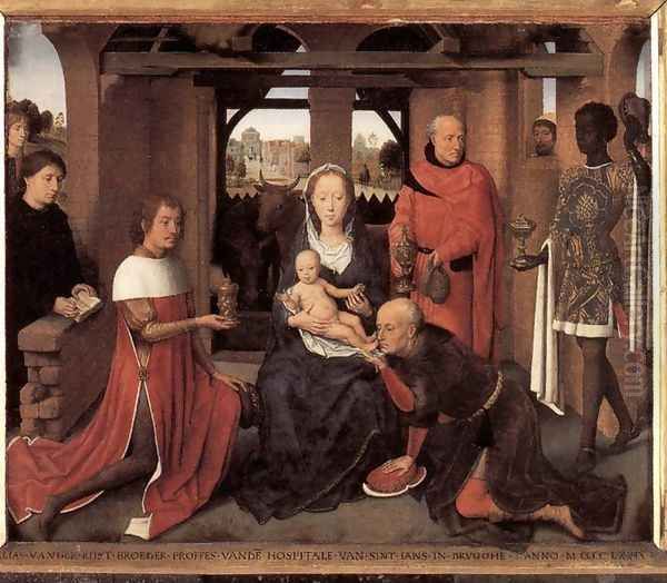 Triptych of Jan Floreins [detail: 1, central panel] - view 1