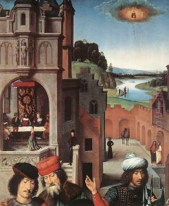 St John Altarpiece [detail: 3, left wing]