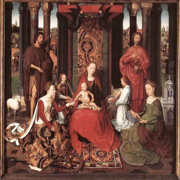 St John Altarpiece [detail: 6, central panel] - view 1