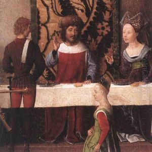 St John Altarpiece [detail: 5, left wing] by (manner of) Memling, Hans