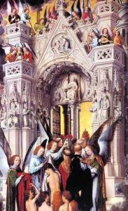 Last Judgment Triptych (detail) by (manner of) Memling, Hans