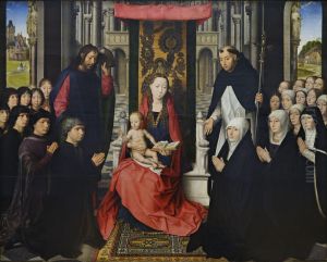 Virgin and Child with Sts James and Dominic by (manner of) Memling, Hans