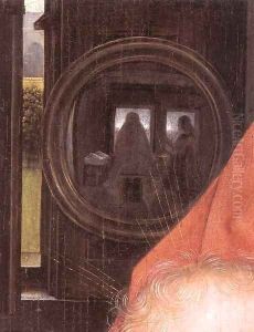Diptych of Maarten Nieuwenhove (detail) by (manner of) Memling, Hans