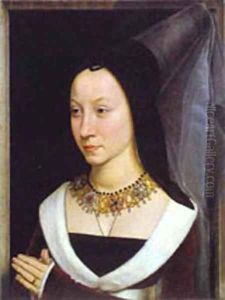 Tommaso Portinari And His Wife Part Of Diptych 2 1470 by (manner of) Memling, Hans