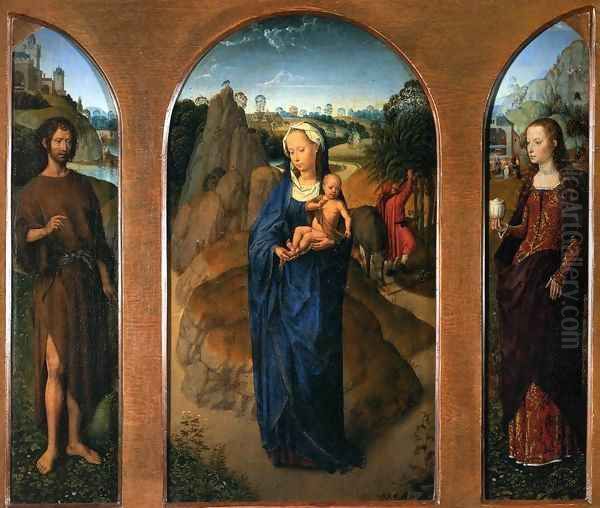 Triptych of the Rest on the Flight into Egypt - view 1