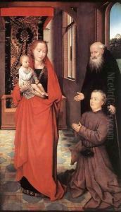 Virgin and Child with St Anthony the Abbot and a Donor 2 by (manner of) Memling, Hans